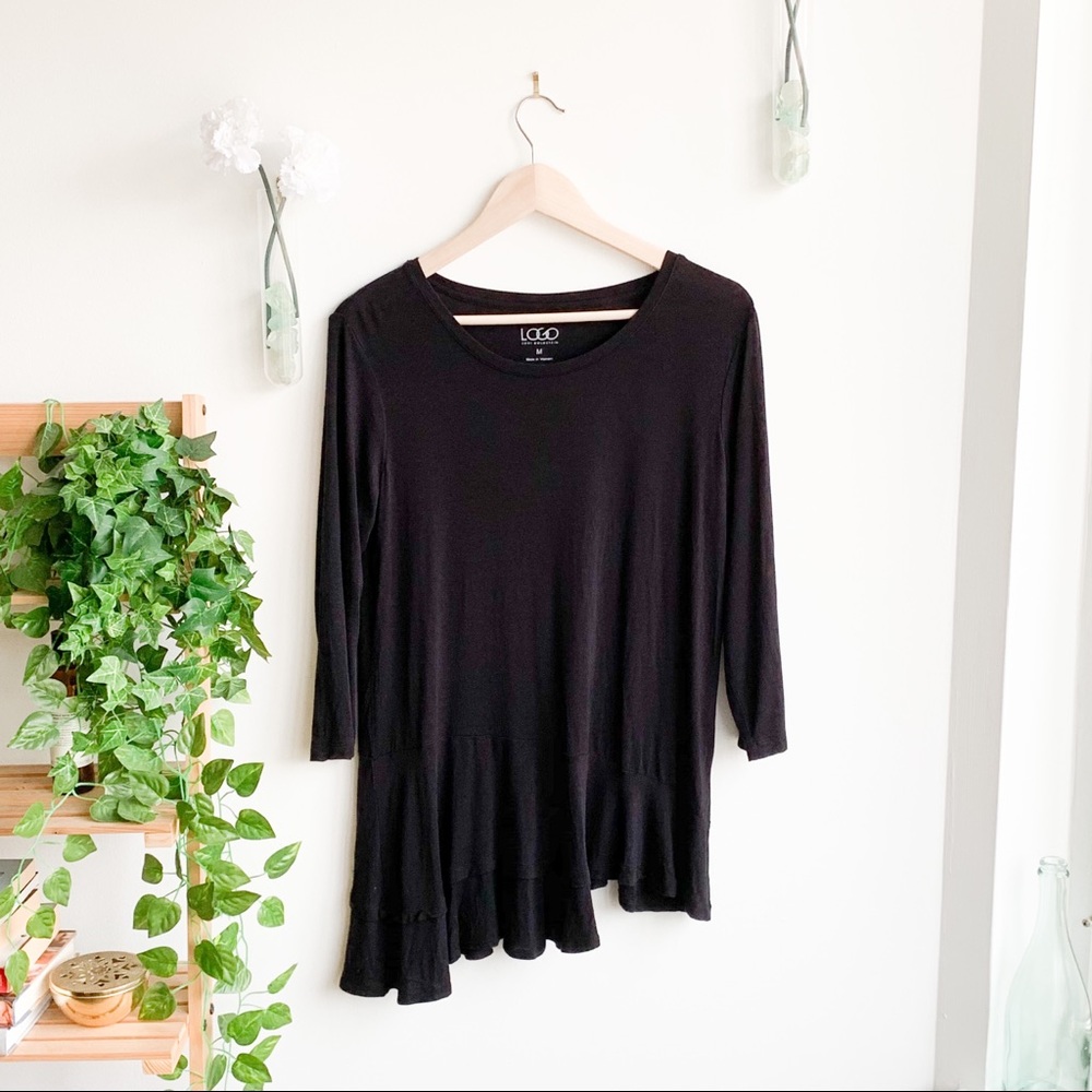 Logo by Lori Goldstein Asymmetrical Skirted Tunic